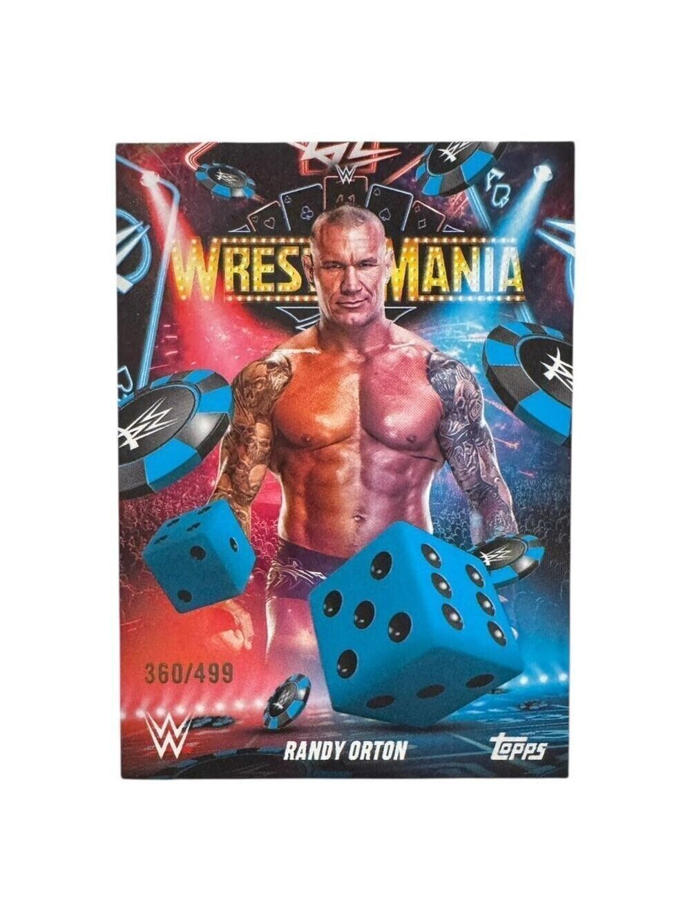 2025 Topps Wrestlemania 41 WWE WORLD Vegas Exclusive Card WM-4 RANDY ORTON /499